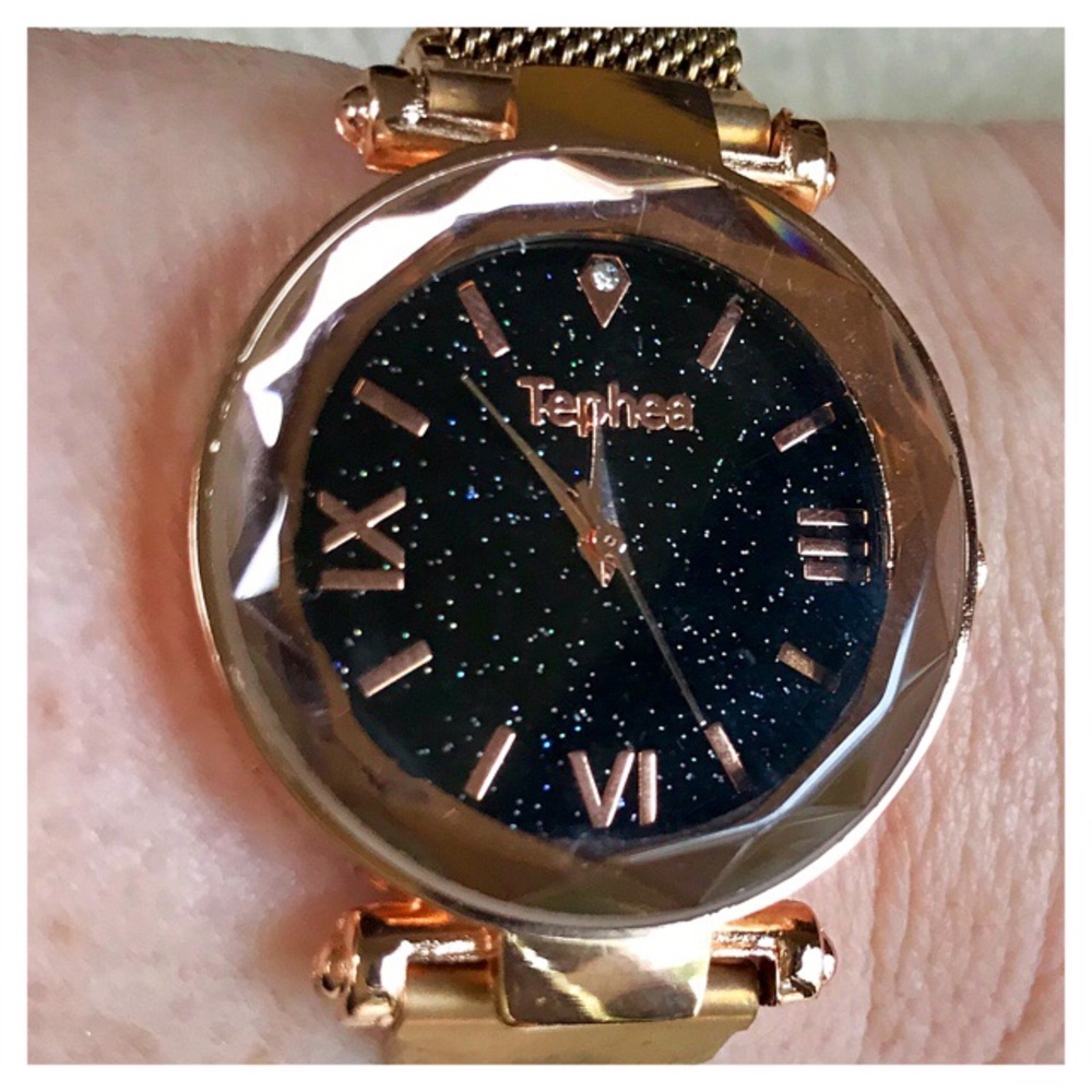 One in Stock top Rated Rose Gold -Black Face Watch - Picture 4 of 5